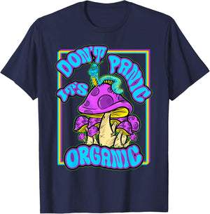 Another Small Biz Don’t Panic It’s Organic , Black T-Shirt - T-Shirt | Navy