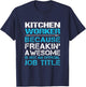 Kitchen Worker - Freaking Awesome T-Shirt - T-Shirt | Navy