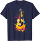 Men, Women and Kids Acoustic Guitar T-Shirt - T-Shirt | Navy