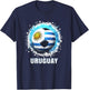 Uruguay Player Sports Vintage Men Uruguay Uruguay T-Shirt - T-Shirt | Navy