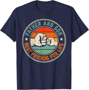 Father And Son Best Friends For Life Matching Father's Day T-Shirt - T-Shirt | Navy