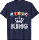 Bingo King Crown Winner Game Night Bingo T-Shirt - T-Shirt | Navy