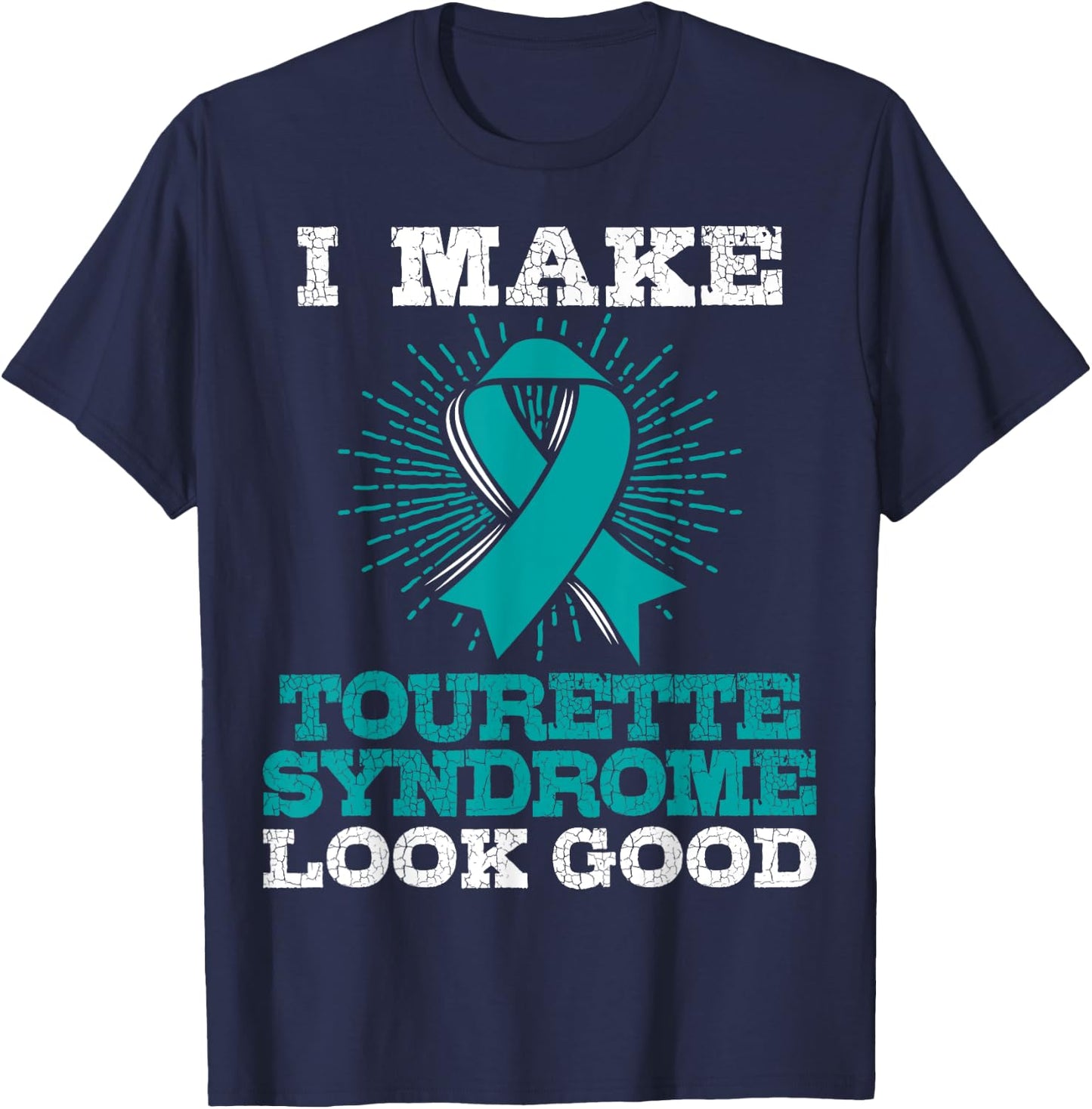 Tourette's Syndrome T Shirt - TS Awareness Gift T-Shirt - T-Shirt | Navy