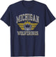 University of Michigan Wolverines U of M Football Helmet T-Shirt - T-Shirt | Navy