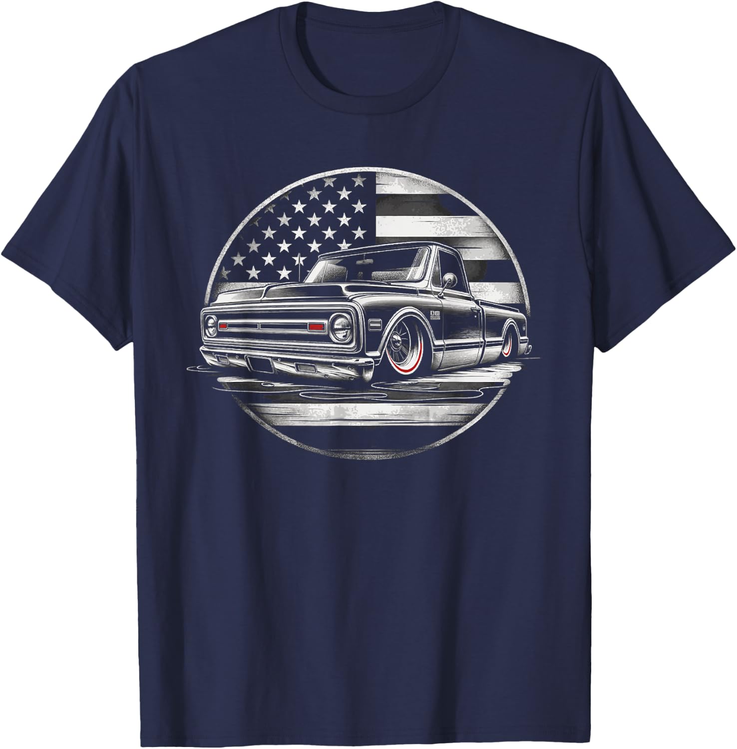C10 Vintage Classic Custom Truck T-Shirt - T-Shirt | Navy