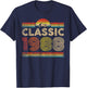 Classic 1988 Vintage 1988 Classic Year Men Women Birthday T-Shirt - T-Shirt | Navy