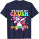 Kids Crush 3rd Grade Dabbing Unicorn Back to School Girls Kids T-Shirt - T-Shirt | Navy