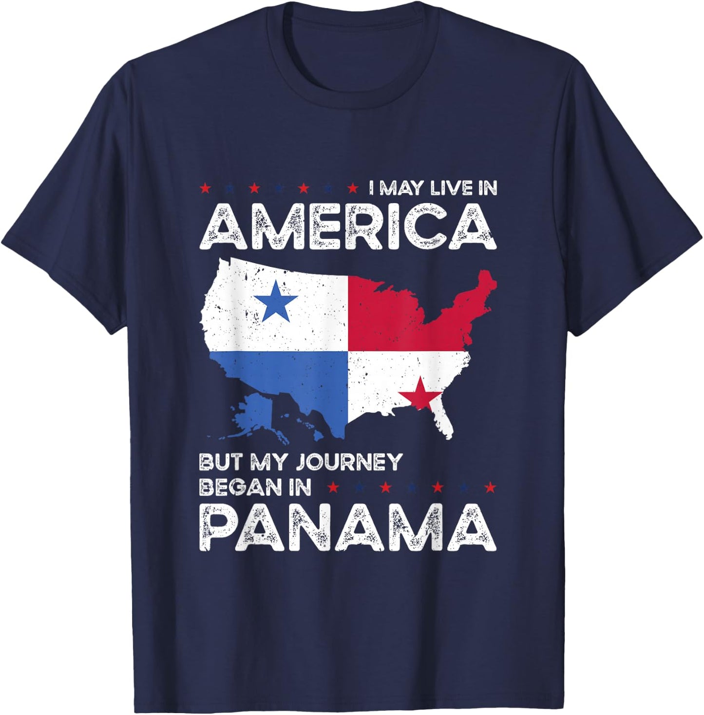 Panamanian American Patriot USA Grown Panama US Flag T-Shirt - T-Shirt | Navy