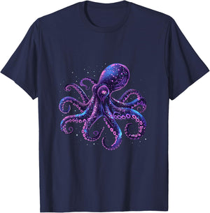 Octopus Artwork Ocean Sea Animal Lover Sea Ocean Octopus T-Shirt - T-Shirt | Navy