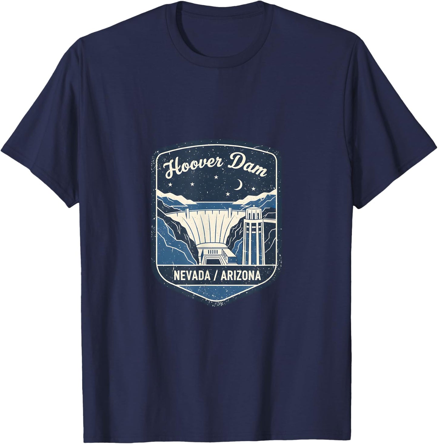 Hoover Dam Nevada Arizona Travel Adventure Landmark T-Shirt - T-Shirt | Navy