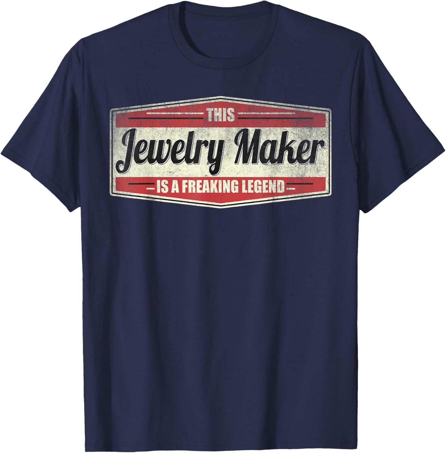 Funny Profession Quote Vintage Jewelry Maker T-Shirt - T-Shirt | Navy