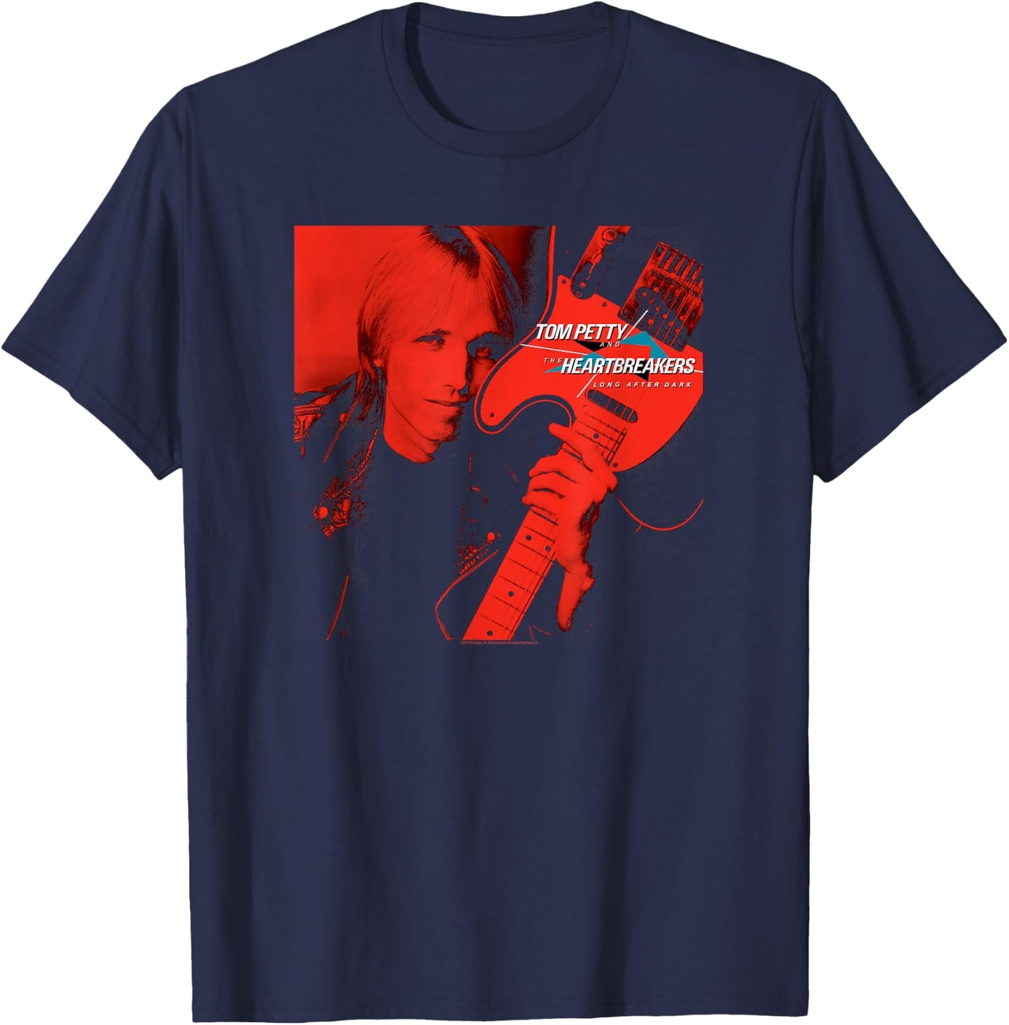 Tom Petty Long After Dark Album Cover Photo T-Shirt - T-Shirt | Navy