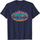 Deep Purple Flames Logo T-Shirt - T-Shirt | Navy