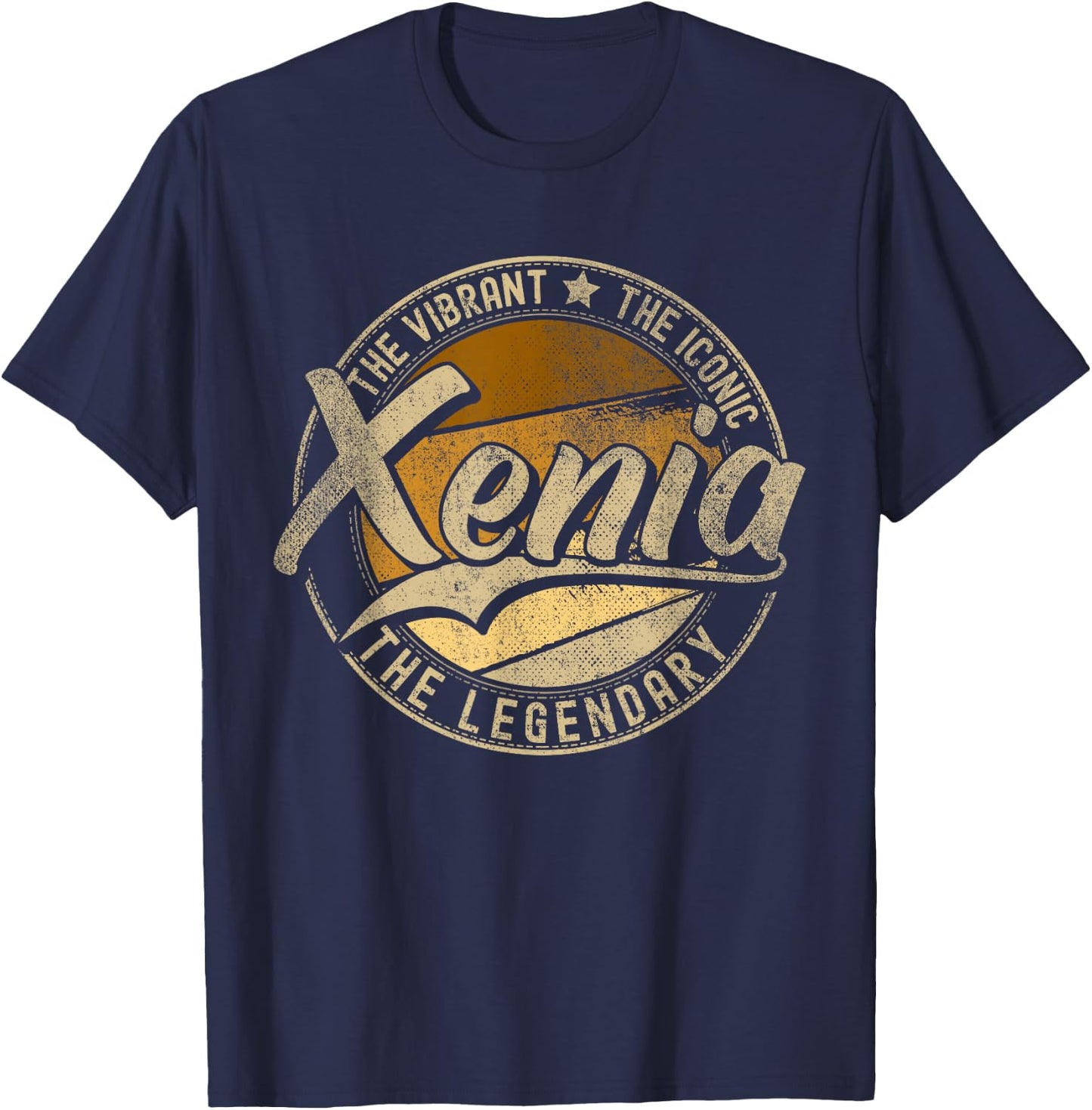 Xenia OH | Ohio | Vintage Distressed T-Shirt - T-Shirt | Navy