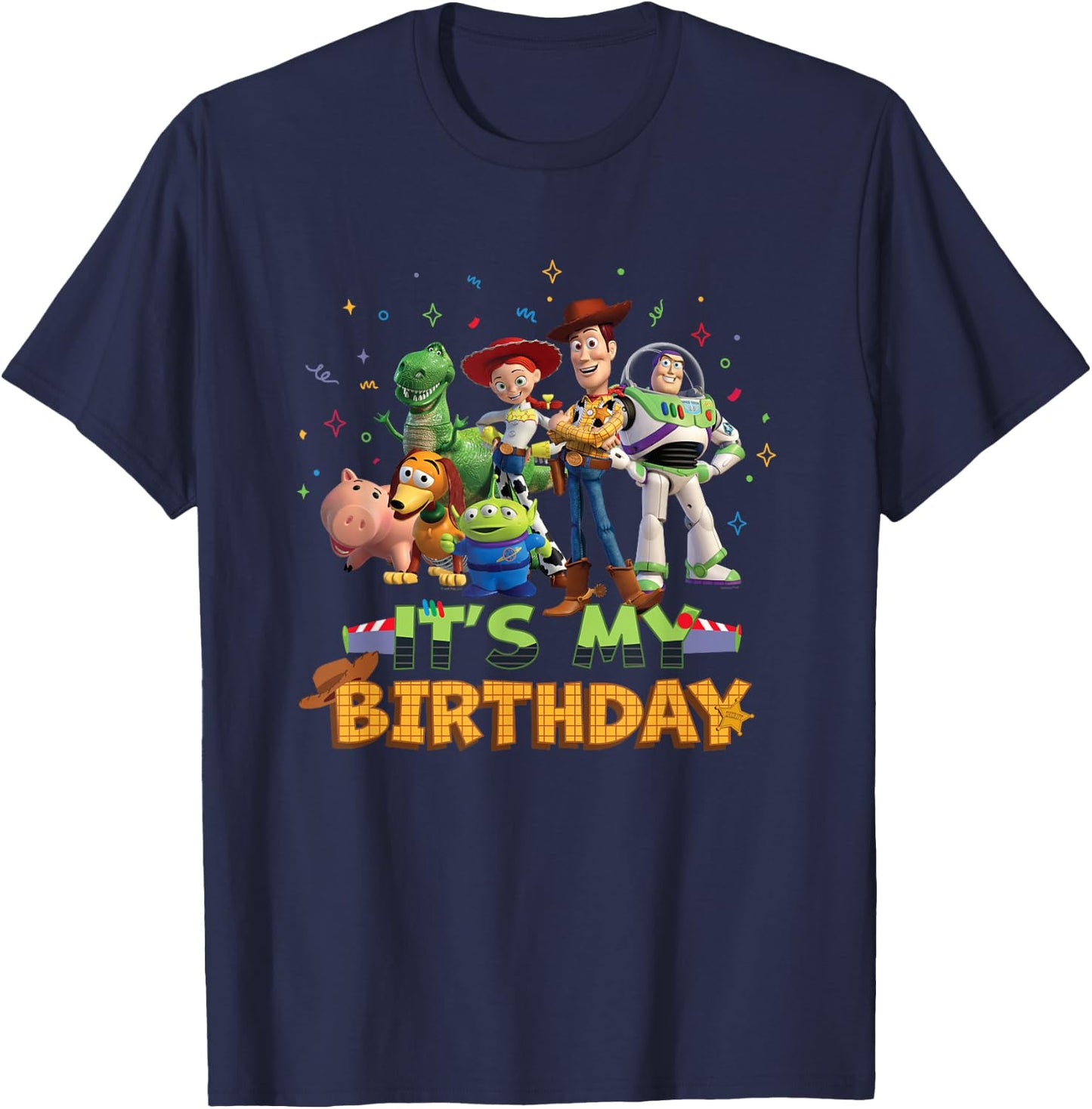 Disney and Pixar's Toy Story It's My Birthday Party Matching T-Shirt - T-Shirt | Navy