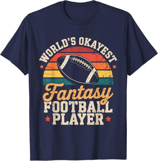 Funny Fantasy Football Player Outfit - Fantasy Football T-Shirt - T-Shirt | Navy