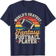 Funny Fantasy Football Player Outfit - Fantasy Football T-Shirt - T-Shirt | Navy