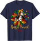 Basset Hound Mom Cute Colorful Leopard Sunflower Dog Paws Women Kids T-Shirt - T-Shirt | Navy