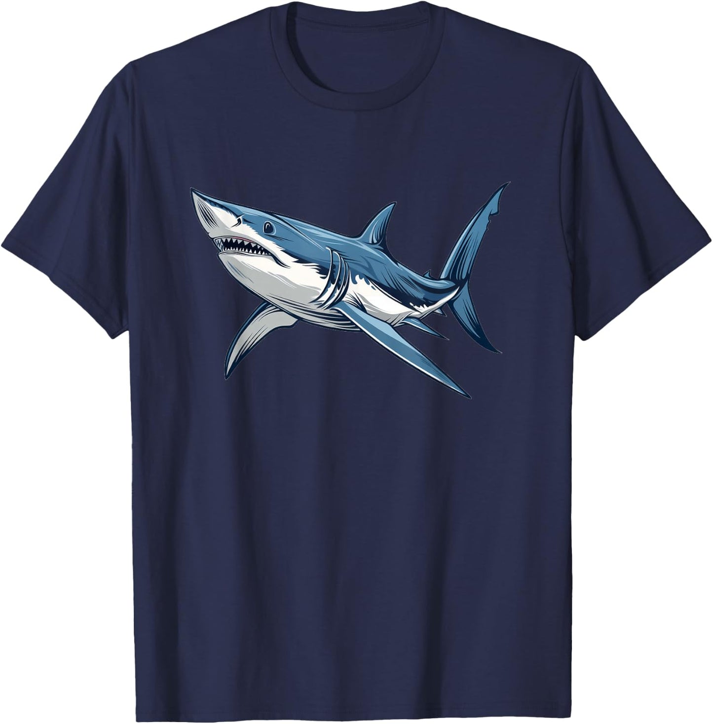 Mako Shark Retro T-Shirt - T-Shirt | Navy