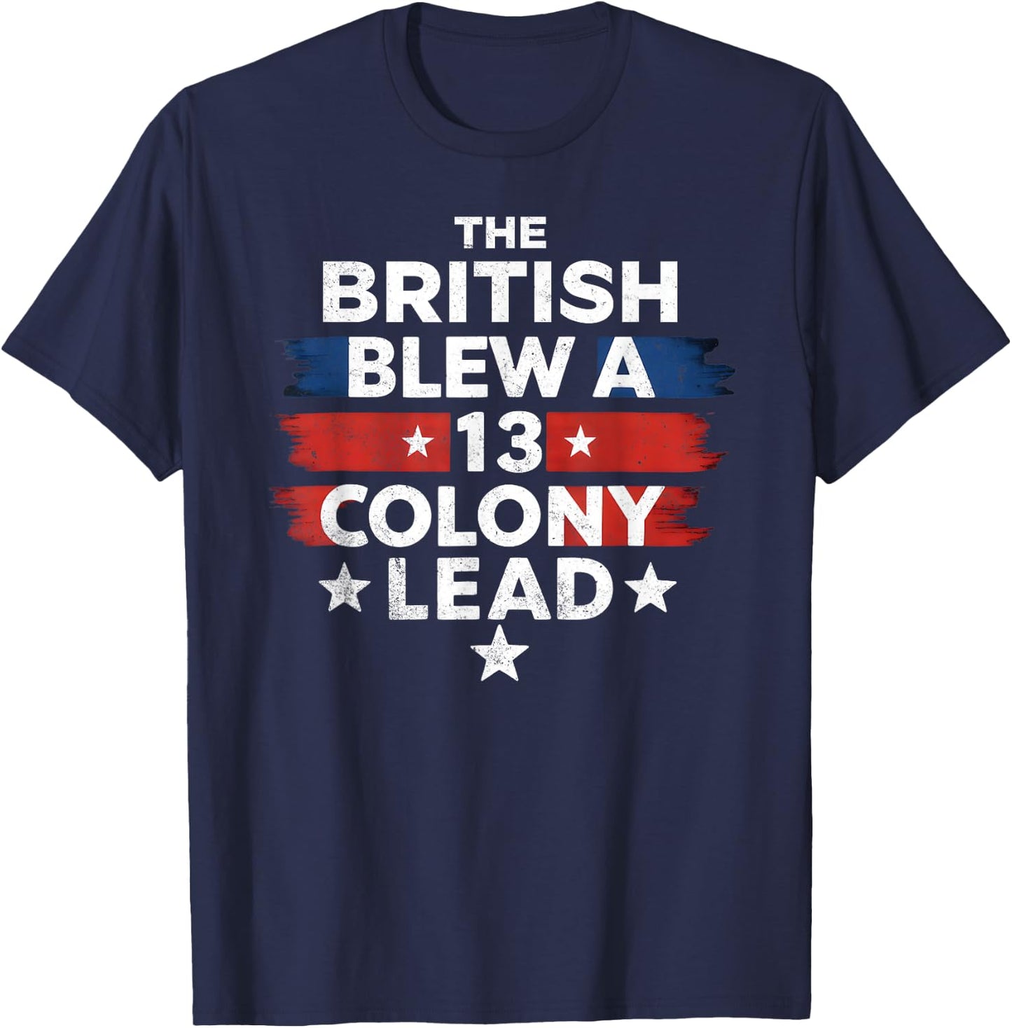 The British Blew A 13 Colony Lead T-Shirt - T-Shirt | Navy