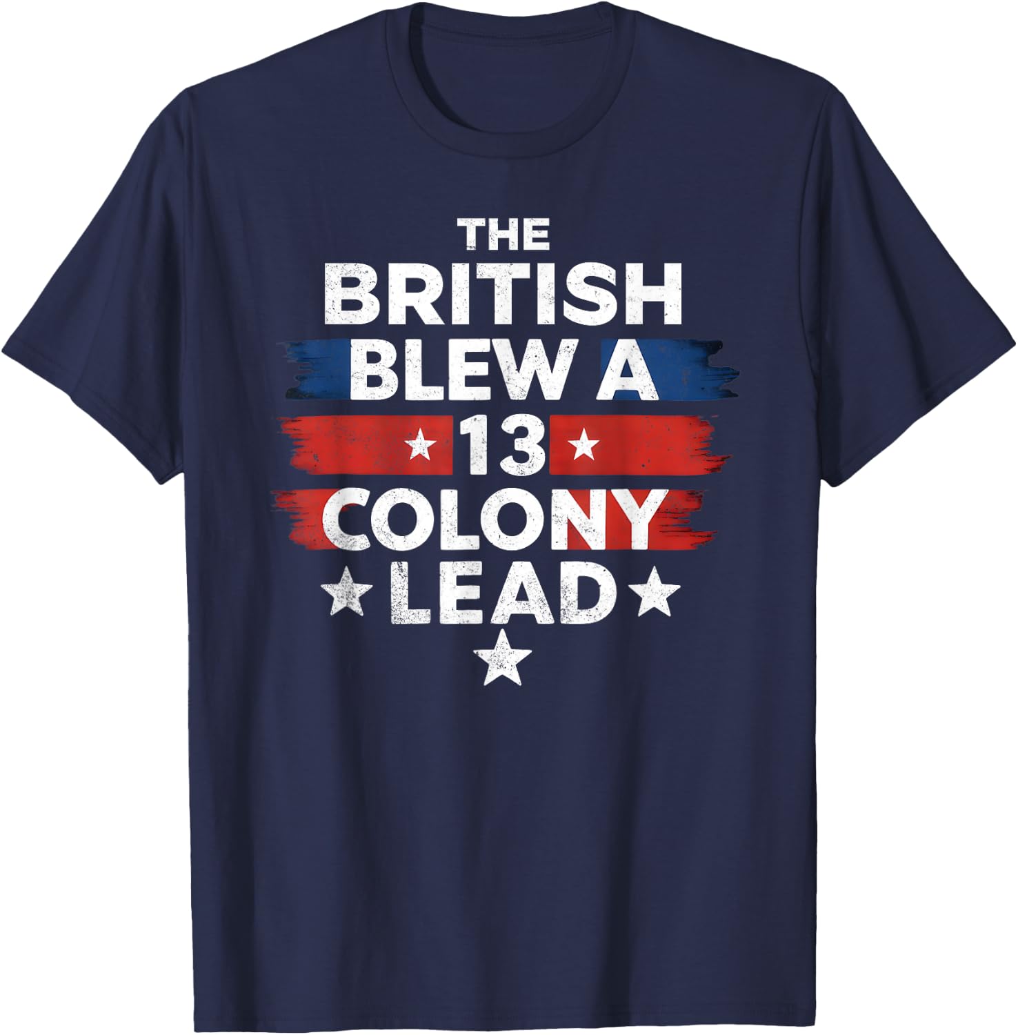 The British Blew A 13 Colony Lead T-Shirt - T-Shirt | Navy