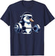 Penguin Powerlifting Weightlifting Gym Workout T-Shirt - T-Shirt | Navy