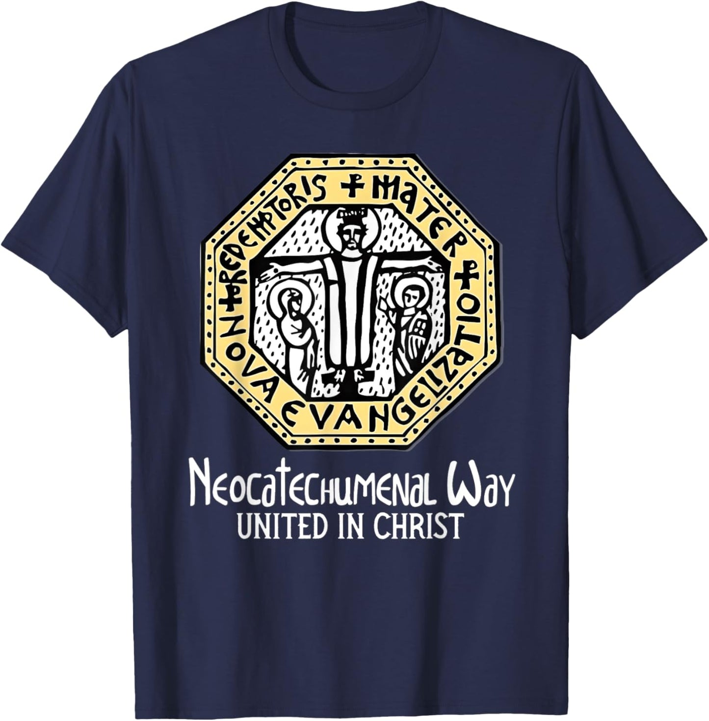Neocatechumenal Way NCW Modern Catholic T-Shirt - T-Shirt | Navy