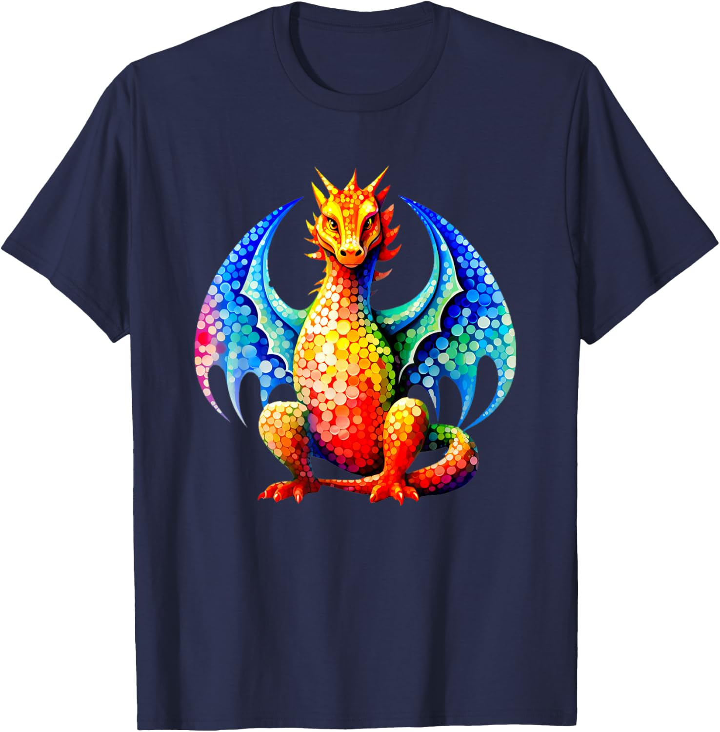 Dot Day Dragon Lovers September Dot Day Art Design T-Shirt - T-Shirt | Navy