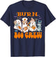 Burn Nurse Halloween Anesthetist Boo Crew Squad T-Shirt - T-Shirt | Navy