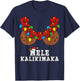 Christmas in July Mele Kalikimaka Coconut Bra Hawaiian Beach Women T-Shirt - T-Shirt | Navy