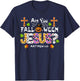 Are You Fall-O-Ween Jesus Pumpkin Spooky Halloween Christian T-Shirt - T-Shirt | Navy