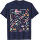 Retro Groovy Physical Therapy PT Exercise DPT Therapist PTA T-Shirt - T-Shirt | Navy