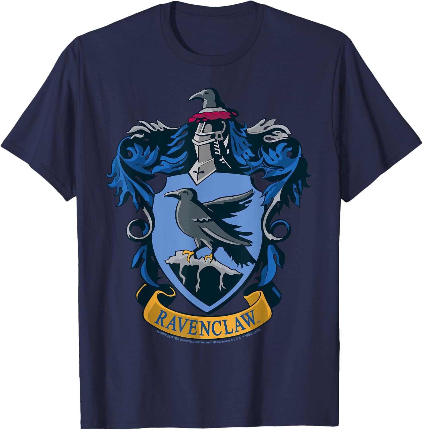 Harry Potter Ravenclaw Hogwarts House Nouveau Crest T-Shirt - T-Shirt | Navy