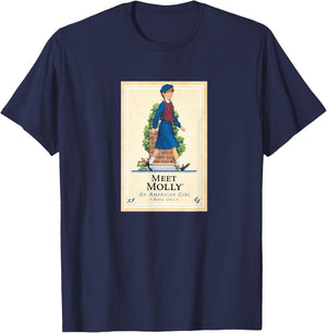 American Girl - Meet Molly Book Cover T-Shirt - T-Shirt | Navy