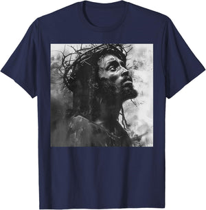 Black Jesus, Christianity, Church, Christ, Jesus T-Shirt - T-Shirt | Navy