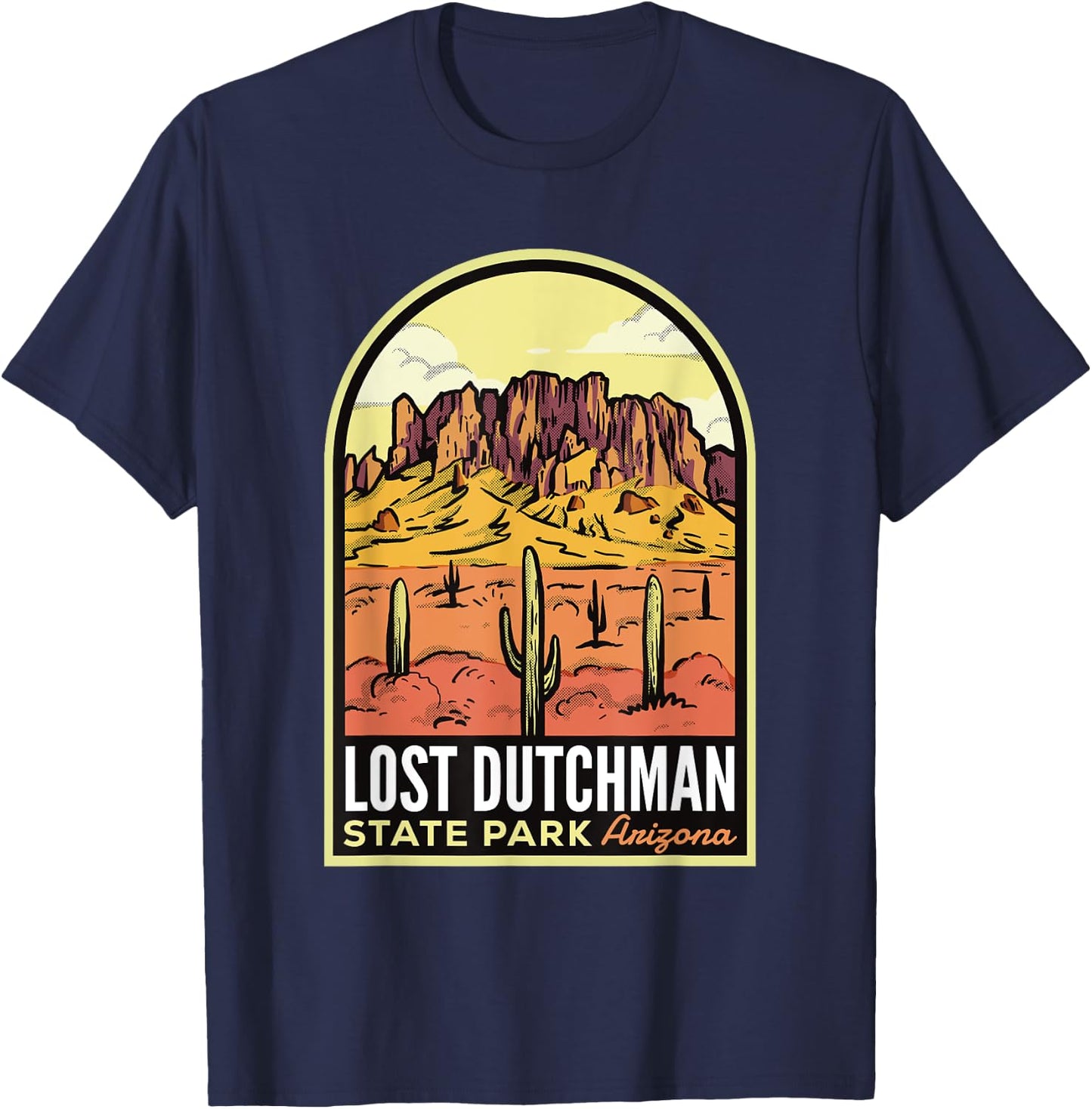 Lost Dutchman State Park Arizona T-Shirt - T-Shirt | Navy