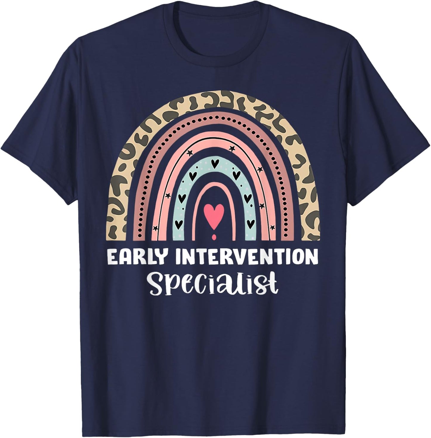 Rainbow Early Intervention Specialist Intervention Squad T-Shirt - T-Shirt | Navy