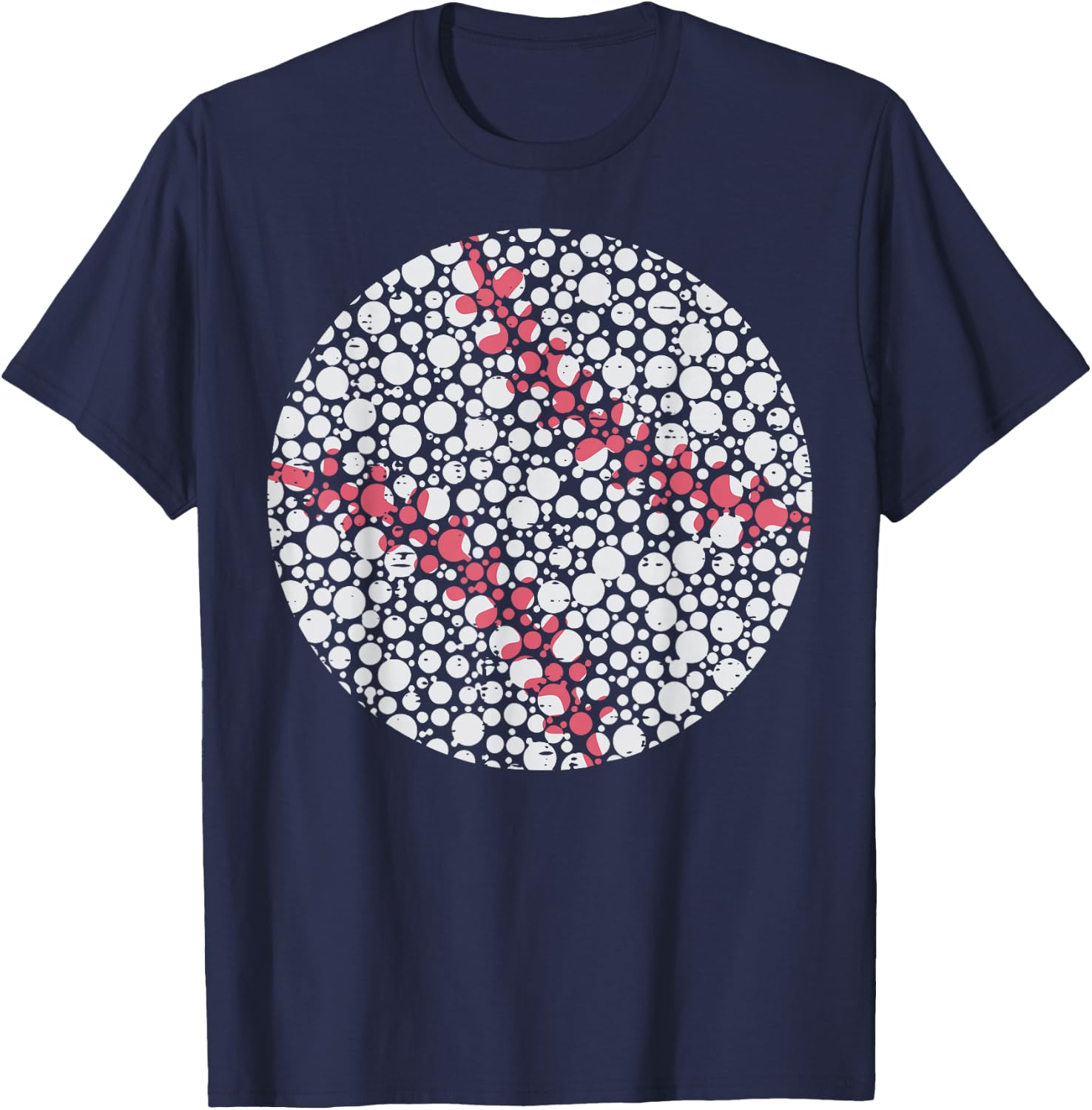 Dot Art Baseball Polka Dots Boys Kid Youth Men T-Shirt - T-Shirt | Navy