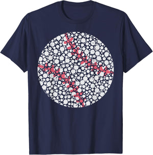 Dot Art Baseball Polka Dots Boys Kid Youth Men T-Shirt - T-Shirt | Navy