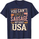 You Can't Spell Sausage Without USA T-Shirt - T-Shirt | Navy
