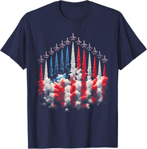 4th Of July Jet American Flag Patriotic USA Boys T-Shirt - T-Shirt | Navy