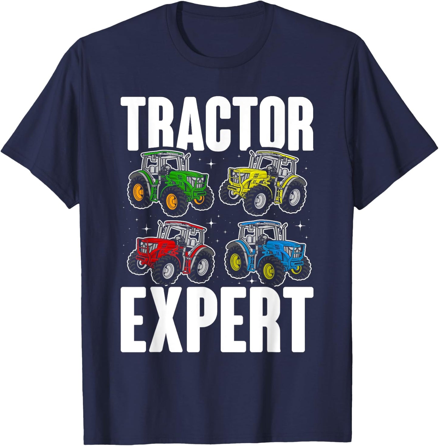 Kids Tractor Expert Funny Boys Tractors Toddler T-Shirt - T-Shirt | Navy