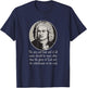 Johann Sebastian Bach Quote - Men's Adult Classic Fit Black Short Sleeve Music - Small T-Shirt - T-Shirt | Navy