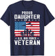 Proud Daughter Of A USAF Veteran T-Shirt - T-Shirt | Navy