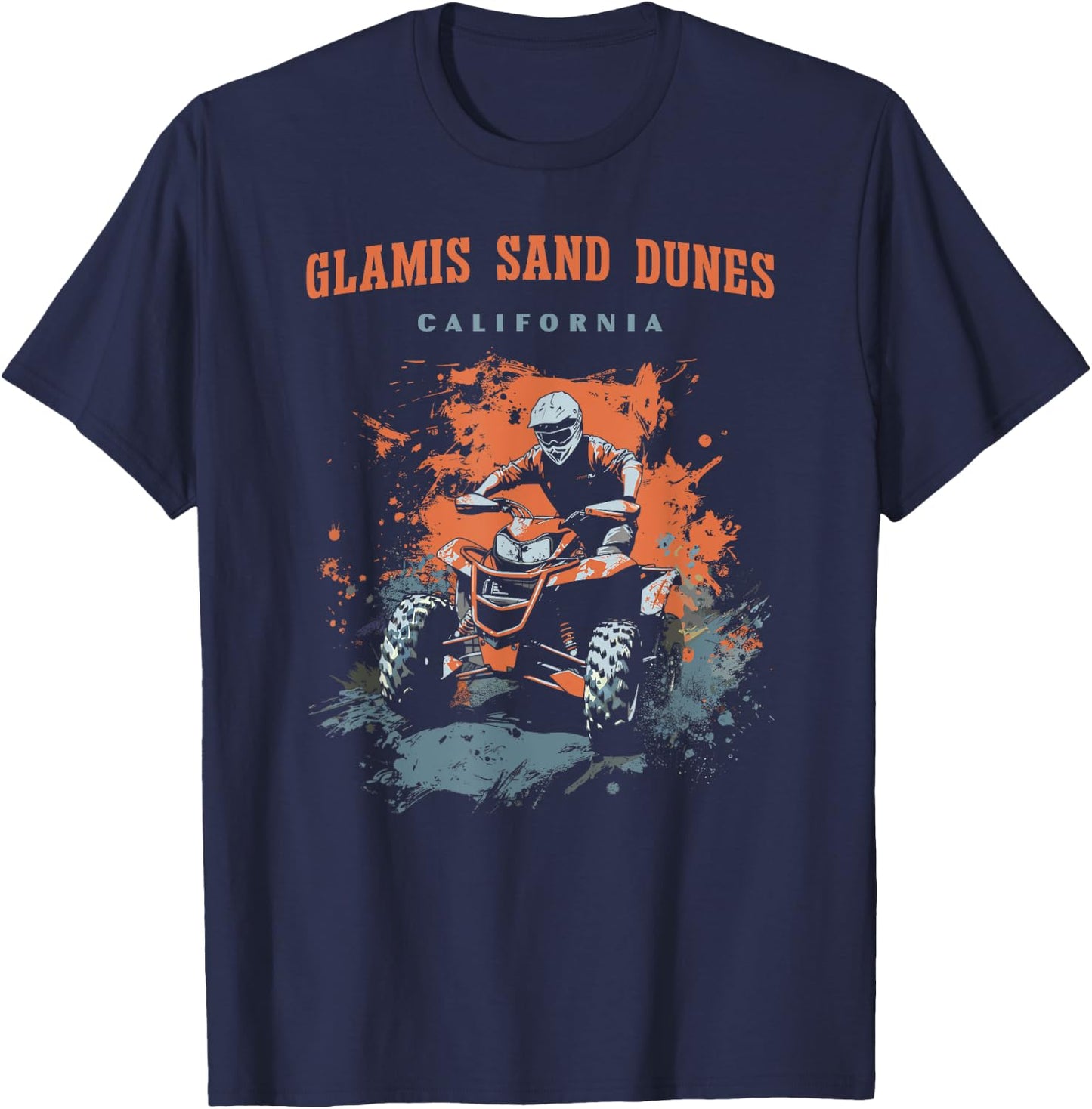 Glamis Sand Dunes California ATV UTV OHV Quad Offroad T-Shirt - T-Shirt | Navy
