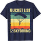 Funny Skydiving Art Women Skydiver Sky Diving Lover T-Shirt - T-Shirt | Navy