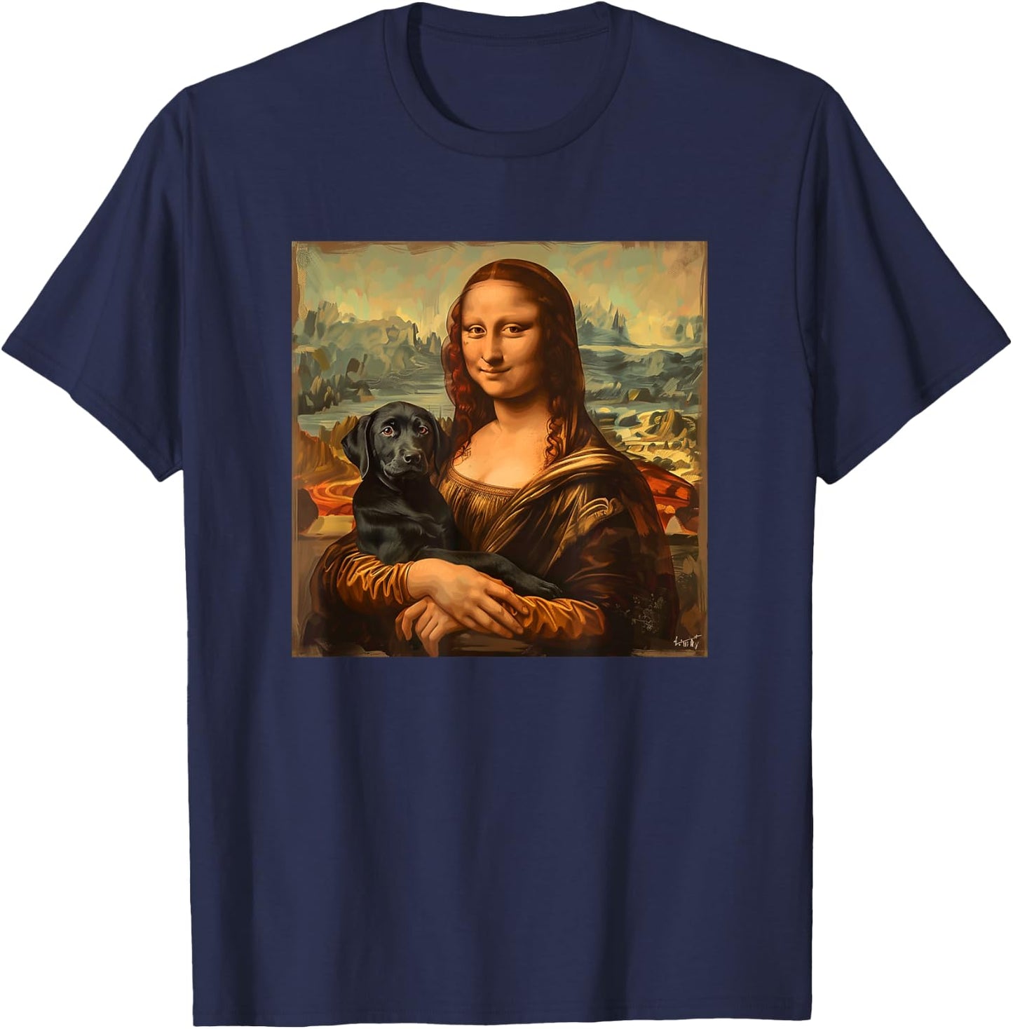 Black Labrador Shirt Black Labs T-Shirt - T-Shirt | Navy