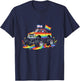 Rainbow Pride Monster Truck LGBTQ Drip Gay Color T-Shirt - T-Shirt | Navy