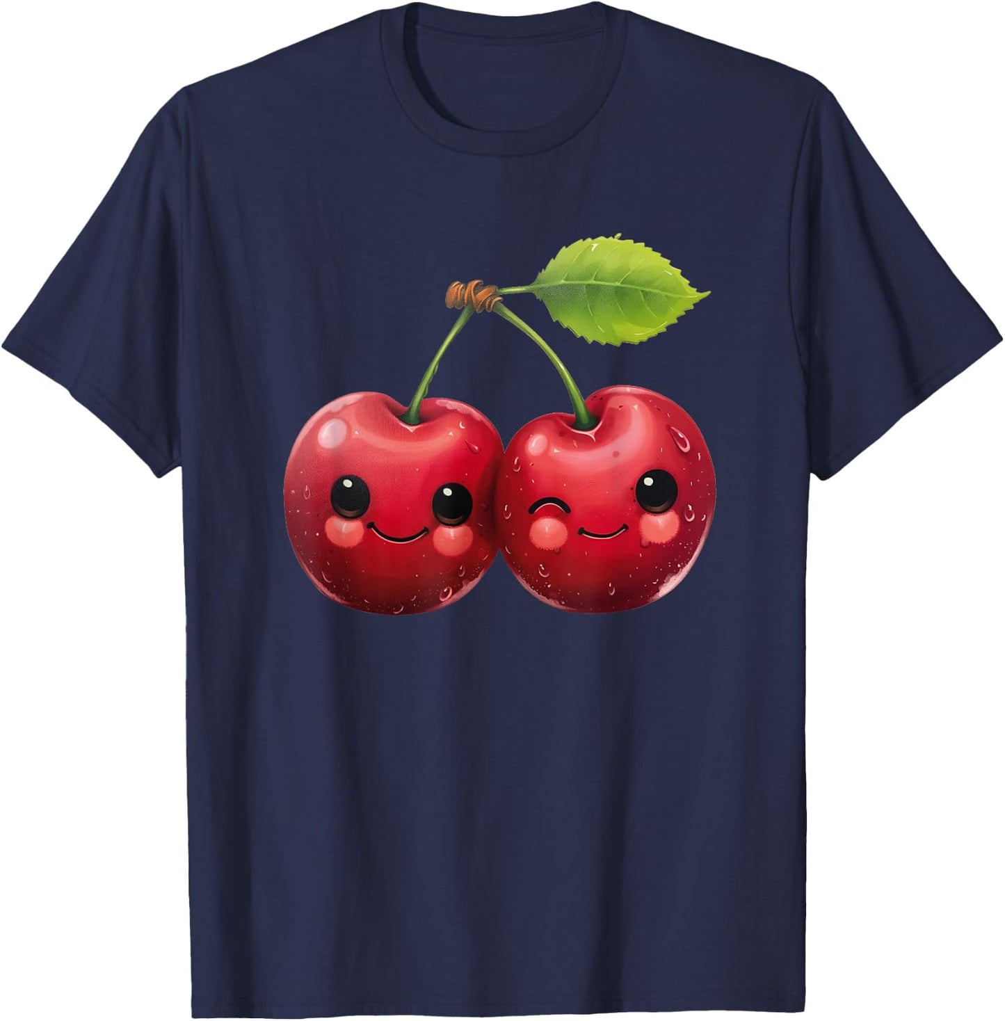 Funny Cherries Cherry T-Shirt - T-Shirt | Navy