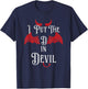 I Put the D in Devil Funny Halloween Matching Couple T-Shirt - T-Shirt | Navy